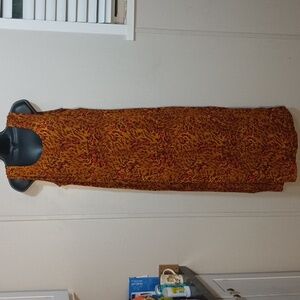 Karin Stevens Dress Sze 14 Vintage Maxi Length Animal Print (Missing Back Clasp)